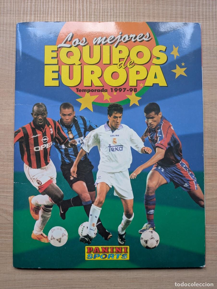 Cromos de F&uacute;tbol: &Aacute;lbum Los mejores equipos de Europa 1997-98 Panini COMPLETO (Contiene los 320 cromos)