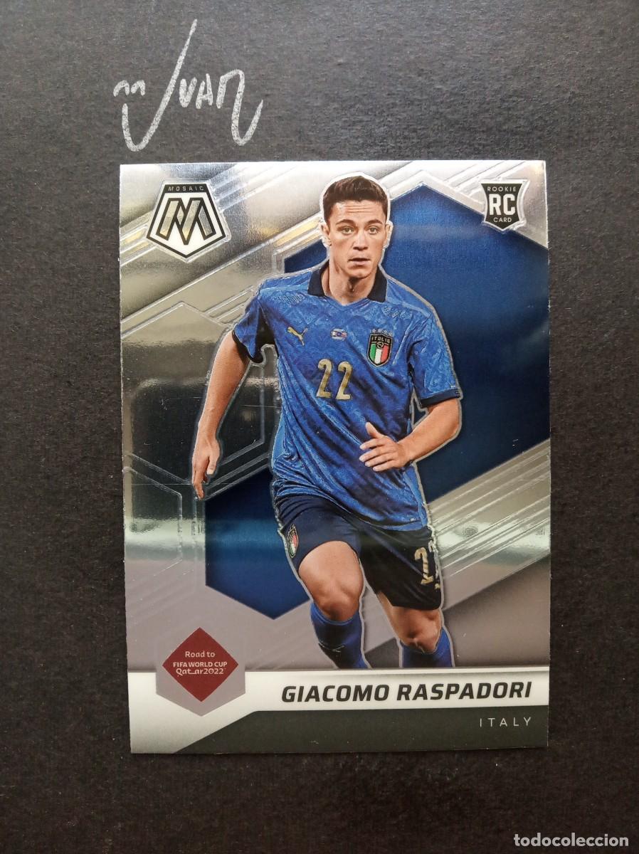 Cromos de F&uacute;tbol: ROOKIE RASPADORI ITALIA ATLETICO MADRID ⚽ PANINI &reg; MOSAIC ROAD FIFA WORLD CUP QATAR 2021 2022 21 22