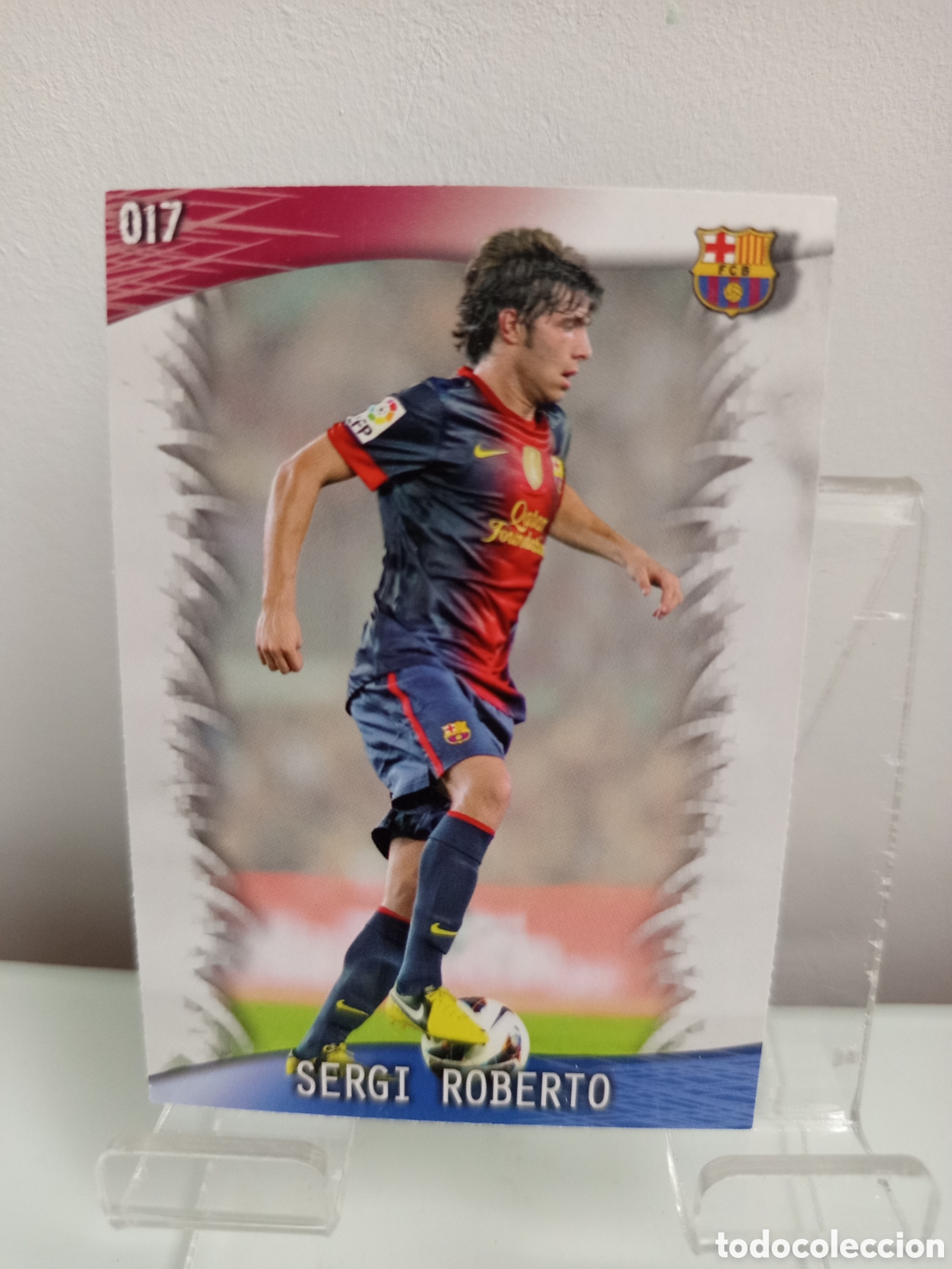 Cartes &agrave; collectionner de Football: ❇️ CROMO CARD ⚽ SERGI ROBERTO BARCELONA 17 FICHAS LIGA QUIZ GAME 2014 13 14 2013 2014 MUNDICROMO ❇️