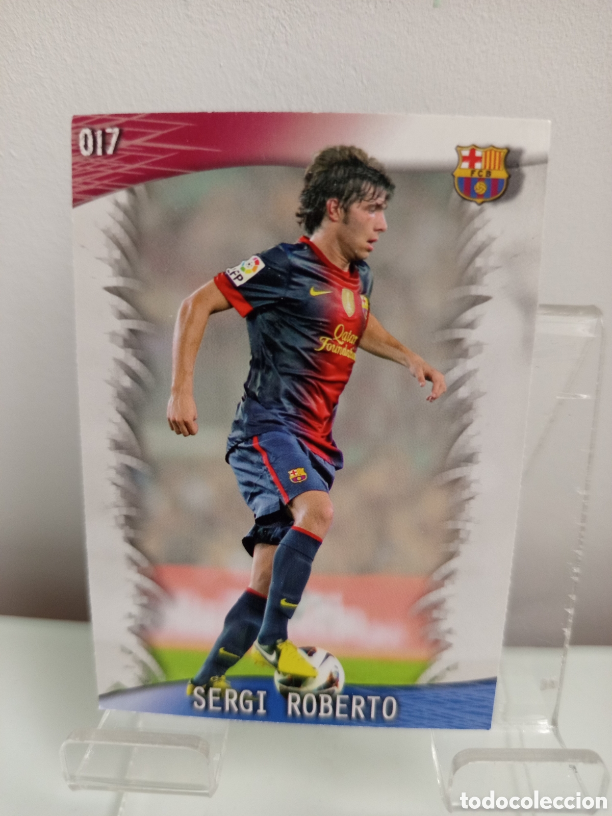 Cartes &agrave; collectionner de Football: ❇️ CROMO CARD ⚽ SERGI ROBERTO BARCELONA 17 FICHAS LIGA QUIZ GAME 2014 13 14 2013 2014 MUNDICROMO ❇️