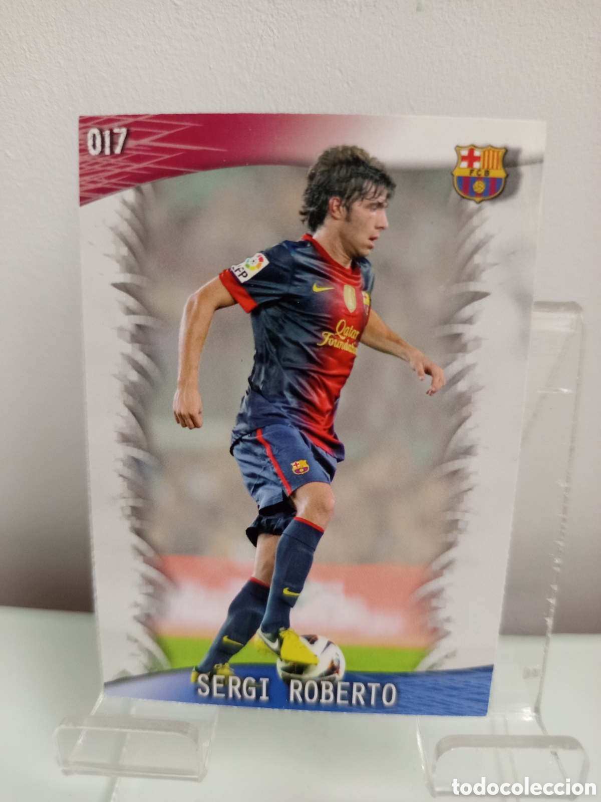 Cartes &agrave; collectionner de Football: ❇️ CROMO CARD ⚽ SERGI ROBERTO BARCELONA 17 FICHAS LIGA QUIZ GAME 2014 13 14 2013 2014 MUNDICROMO ❇️