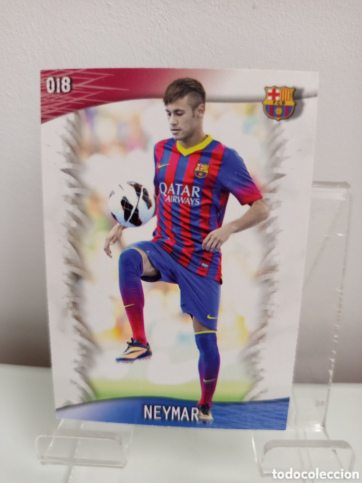 Cartes &agrave; collectionner de Football: ❇️ CROMO CARD ⚽ NEYMAR BARCELONA 18 FICHAS LIGA QUIZ GAME 2014 13 14 2013 2014 MUNDICROMO ❇️