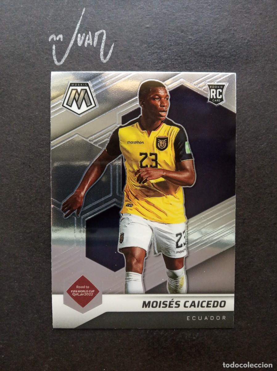 Cromos de F&uacute;tbol: ROOKIE MOISES CAICEDO ECUADOR CHELSEA ⚽ PANINI &reg; MOSAIC ROAD FIFA WORLD CUP QATAR 2021 2022 21 22