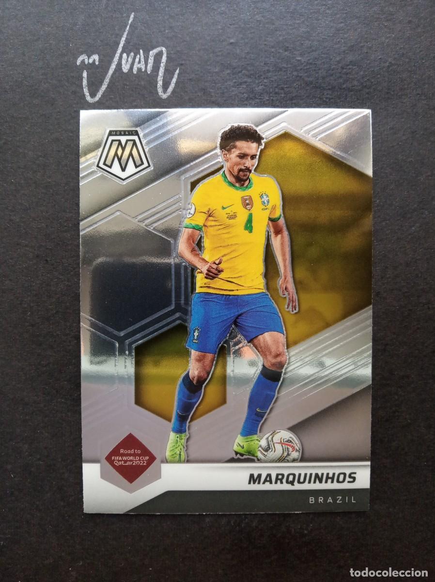 Cromos de F&uacute;tbol: MARQUINHOS BRASIL PARIS SAINT-GERMAIN ⚽ PANINI &reg; MOSAIC ROAD FIFA WORLD CUP QATAR 2021 2022 21 22