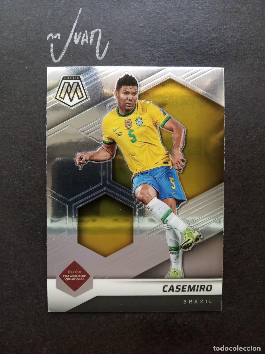 Cromos de F&uacute;tbol: CASEMIRO BRASIL REAL MADRID ⚽ PANINI &reg; MOSAIC ROAD FIFA WORLD CUP QATAR 2021 2022 21 22 NUEVO