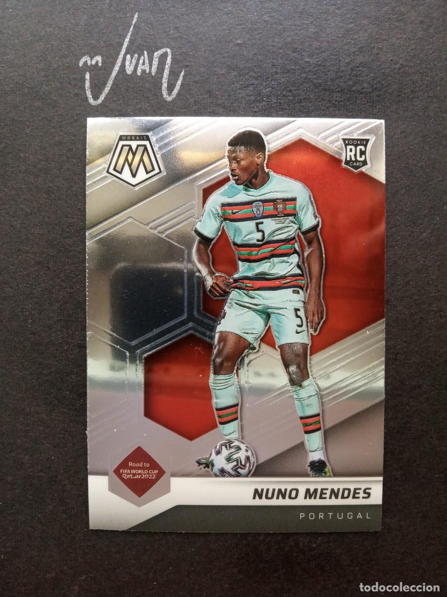 Cromos de F&uacute;tbol: ROOKIE NUNO MENDES PORTUGAL PARIS PSG ⚽ PANINI &reg; MOSAIC ROAD FIFA WORLD CUP QATAR 2021 2022 21 22