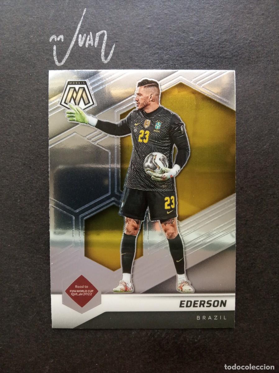 Cromos de F&uacute;tbol: EDERSON BRASIL MANCHESTER CITY 25 26 ⚽ PANINI &reg; MOSAIC ROAD FIFA WORLD CUP QATAR 2021 2022 21 22
