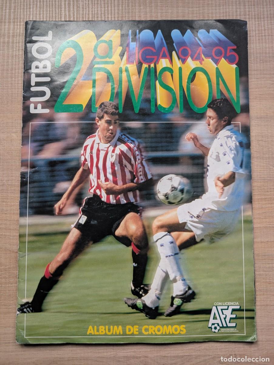 Cromos de F&uacute;tbol: &Aacute;lbum F&uacute;tbol Liga 94 95 2&ordf; divisi&oacute;n Casi completo (Contiene 422 de los 426 cromos).