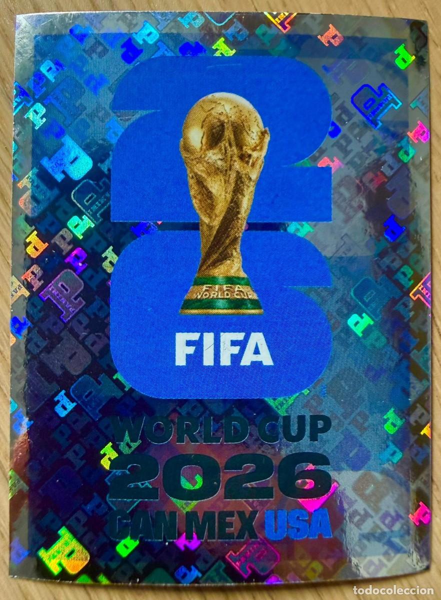 Cromos de F&uacute;tbol: FWC8 FWC 8 EMBLEMA SLOGAN USA MUNDIAL FIFA WORLD CUP 2026 26 STICKER PANINI CROMO SIN PEGAR