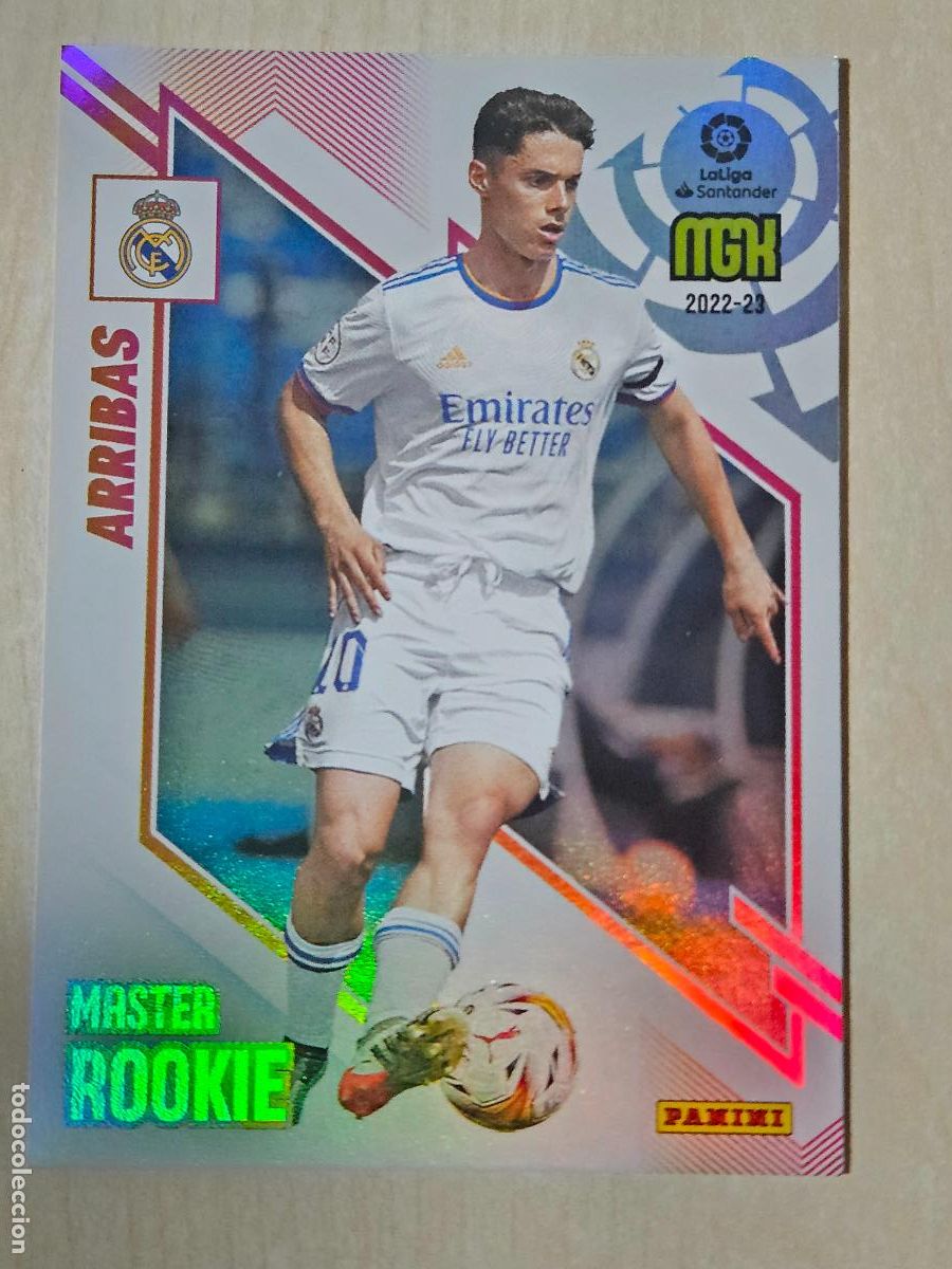 Cartes &agrave; collectionner de Football: CROMO N&ordm; 409 ARRIBAS - MEGACRACKS 2022 23 - MASTER ROOKIE