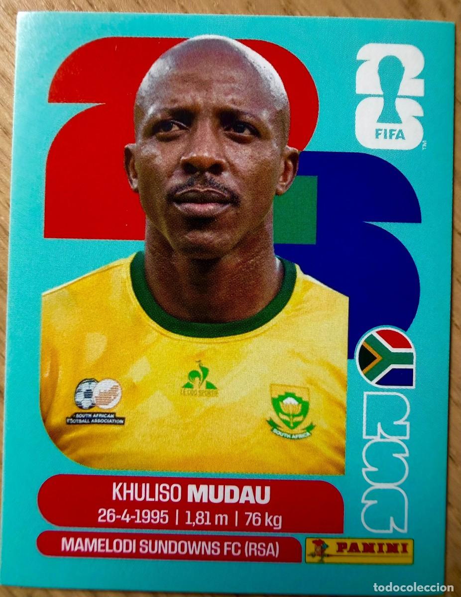 Cromos de F&uacute;tbol: RSA9 RSA 9 MUDAU SUDAFRICA MUNDIAL FIFA WORLD CUP 2026 26 STICKER PANINI CROMO SIN PEGAR