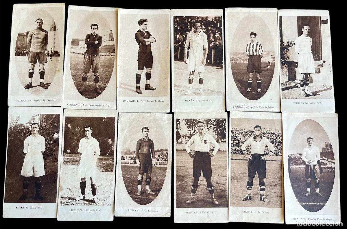 Football Stickers: COLECCI&Oacute;N DE 12 CROMOS DE FUTBOL 1916 ZAMORA RCD ESPANOLETC ETC