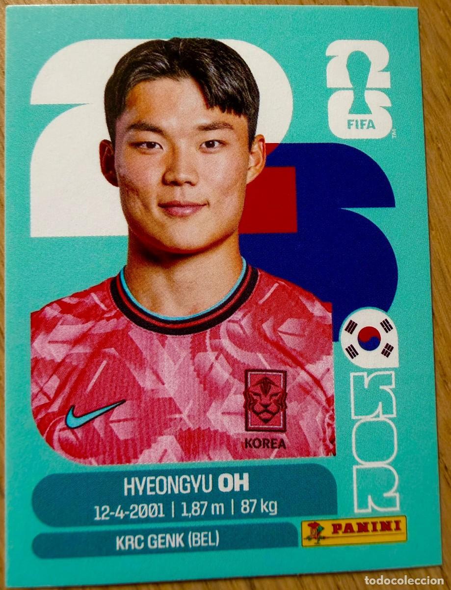 Cromos de F&uacute;tbol: KOR20 KOR 20 HYEONGYU OH COREA DEL SUR MUNDIAL FIFA WORLD CUP 2026 26 STICKER PANINI CROMO SIN PEGAR
