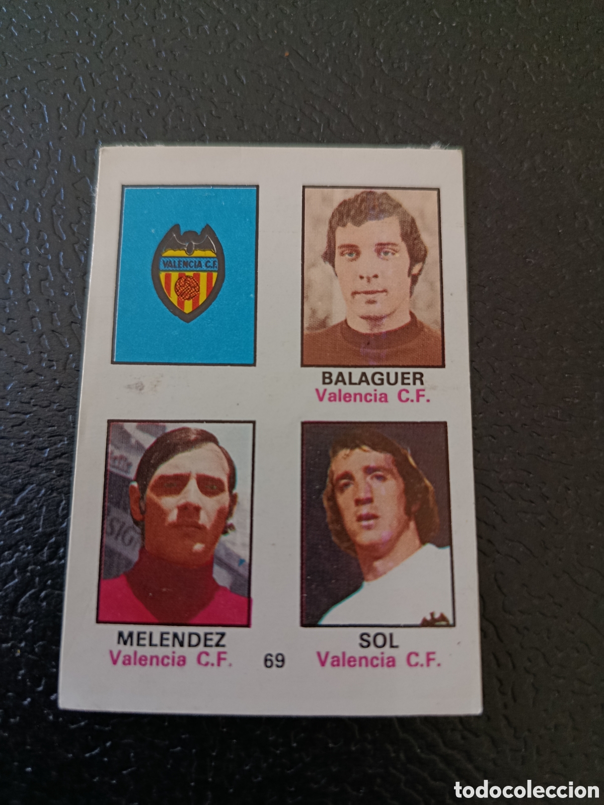 Fu&szlig;ball-Sticker: ADHESIVO 69 VALENCIA CF FHER DISGRA LIGA 1974/75 74 75 ADHESIVO NUNCA USADO