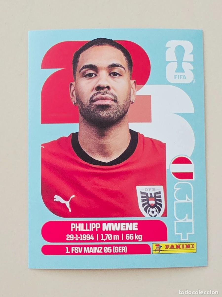 Fu&szlig;ball-Sticker: AUT 8 Philipp Mwene, Austria, Panini FIFA World Cup Mundial 2026 Sticker
