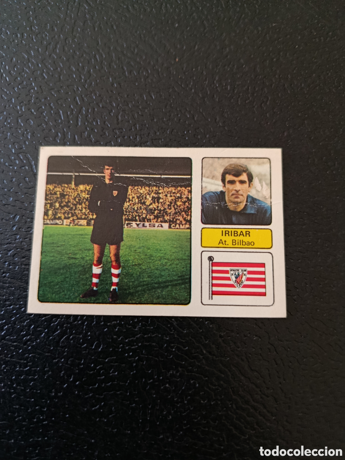 Fu&szlig;ball-Sticker: IRIBAR ATHLETIC BILBAO A&Ntilde;O 1973 73 74 CROMO RECUPERADO ORIGINAL ED FHER *