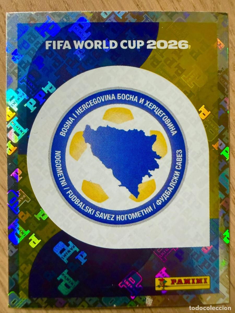 Cromos de F&uacute;tbol: BIH1 BIH 1 ESCUDO BOSNIA HERZEGOVINA MUNDIAL FIFA WORLD CUP 2026 26 STICKER PANINI CROMO SIN PEGAR