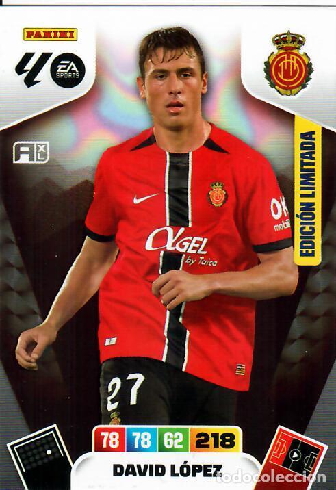 Cromos de F&uacute;tbol: PANINI ADRENALYN - LIGA 2025-26 (25 - 26) - DAVID L&Oacute;PEZ - MALLORCA - EDICION LIMITADA