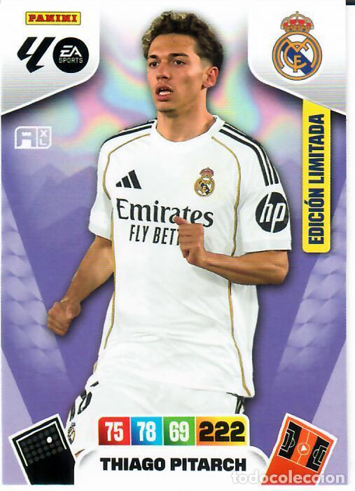 Cromos de F&uacute;tbol: PANINI ADRENALYN - LIGA 2025-26 (25 - 26) - THIAGO PITARCH - REAL MADRID - EDICION LIMITADA