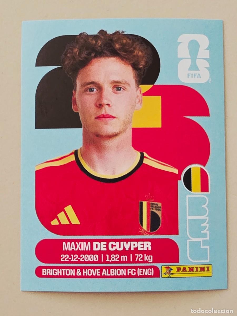 Cartes &agrave; collectionner de Football: BEL 7 Maxim De Cuyper, B&eacute;lgica, Panini FIFA World Cup Mundial 2026 Sticker