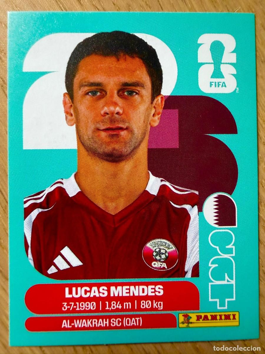 Cartes &agrave; collectionner de Football: QAT4 QAT 4 LUCAS MENDES QATAR MUNDIAL FIFA WORLD CUP 2026 26 STICKER CROMO PANINI SIN PEGAR