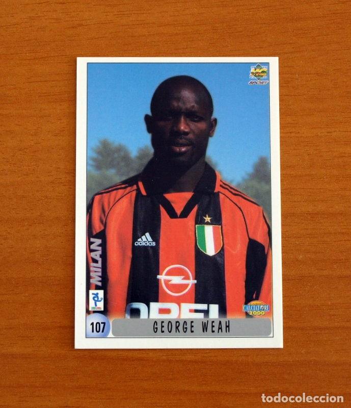 Cartes &agrave; collectionner de Football: Milan -N&ordm; 107 George Weah-Gennaro Iv&aacute;n Gattuso-Rookie -Mundicromo 1999-2000-99-00 Calciatori-Italia
