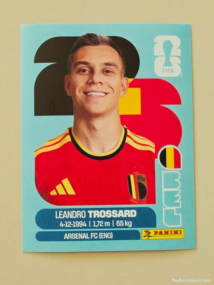 Cromos de Futebol: BEL 18 Leandro Trossard, B&eacute;lgica, Panini FIFA World Cup Mundial 2026 Sticker