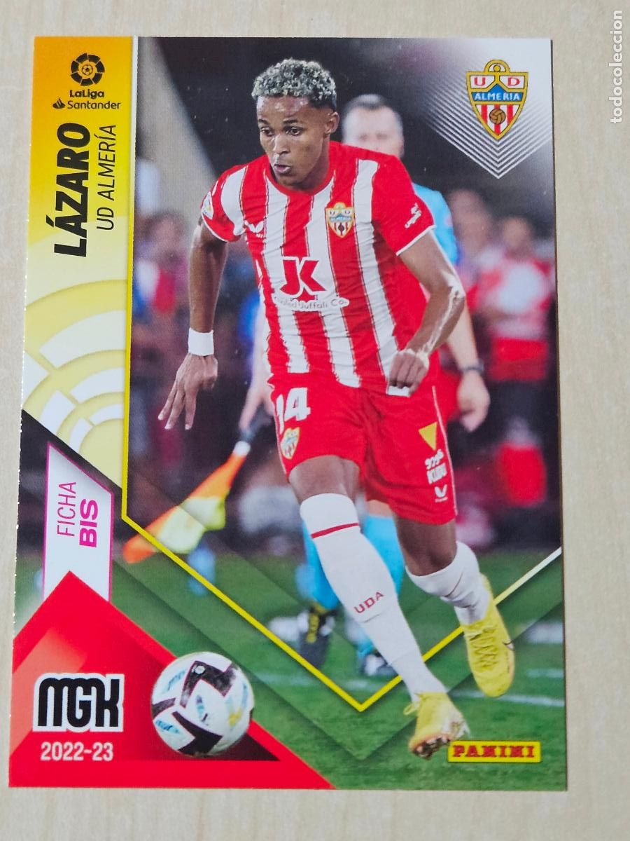 Cromos de Futebol: CROMO N&ordm; 24 BIS LAZARO - MEGACRACKS 2022 23 - ALMERIA