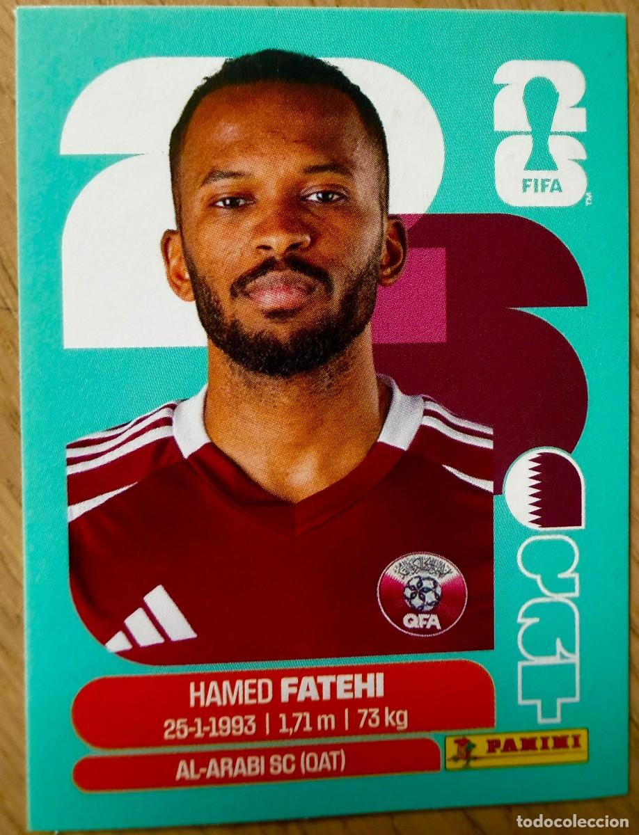 Cromos de Futebol: QAT12 QAT 12 HAMED FATEHI QATAR MUNDIAL FIFA WORLD CUP 2026 26 STICKER CROMO PANINI SIN PEGAR