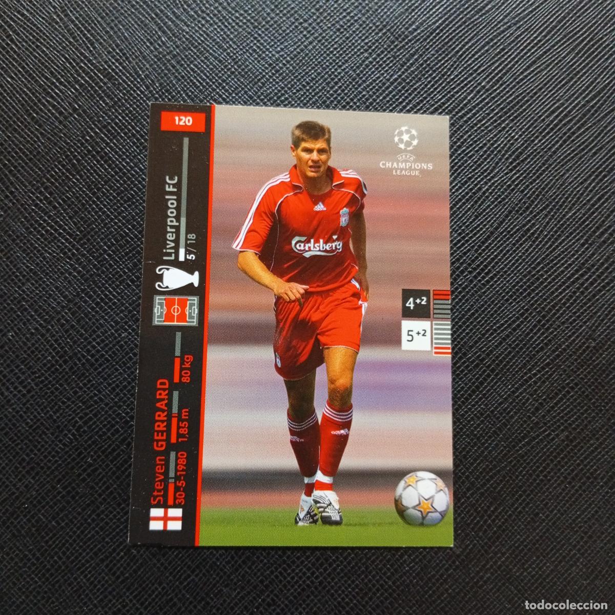 Cromos de F&uacute;tbol: 120 GERRARD LIVERPOOL PANINI TRADING CARDS UEFA CHAMPIONS LEAGUE 2007 2008 - (MD2002-3) PG21