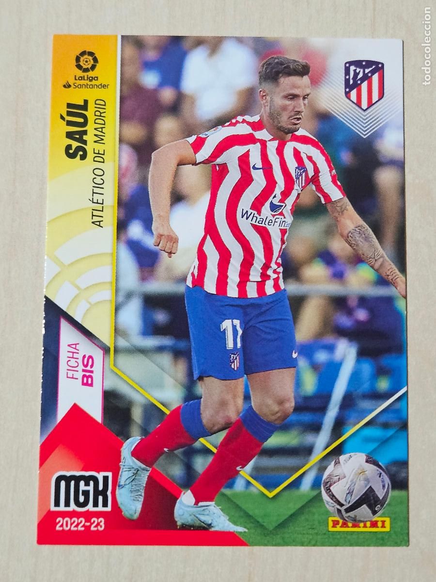 Cromos de F&uacute;tbol: CROMO N&ordm; 56 BIS SAUL - MEGACRACKS 2022 23 - ATLETICO DE MADRID