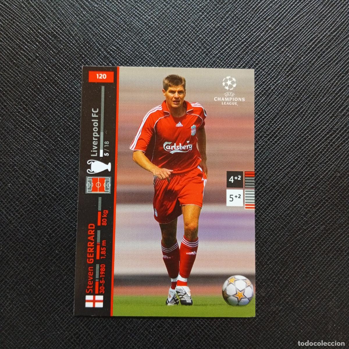 Cromos de F&uacute;tbol: 120 GERRARD LIVERPOOL PANINI TRADING CARDS UEFA CHAMPIONS LEAGUE 2007 2008 - (MD2002-3) PG21 B
