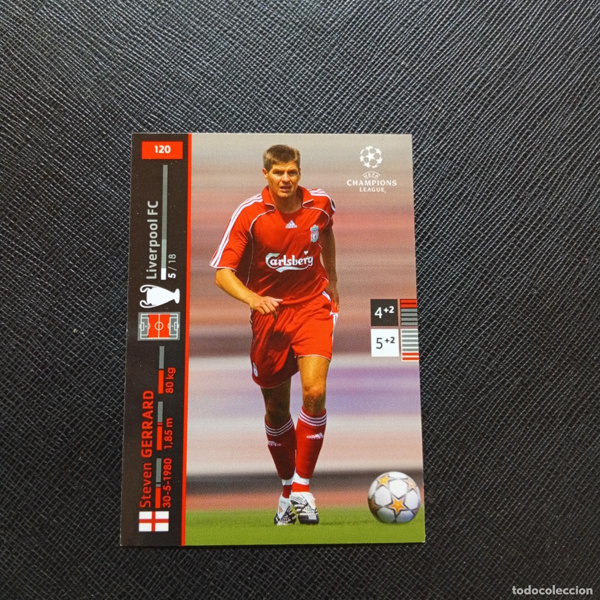 Cromos de F&uacute;tbol: 120 GERRARD LIVERPOOL PANINI TRADING CARDS UEFA CHAMPIONS LEAGUE 2007 2008 - (MD2002-3) PG20