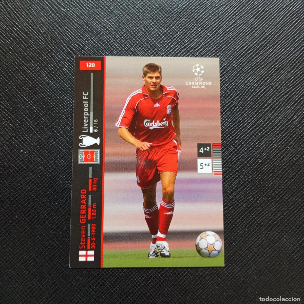 Cromos de F&uacute;tbol: 120 GERRARD LIVERPOOL PANINI TRADING CARDS UEFA CHAMPIONS LEAGUE 2007 2008 - (MD2002-3) PG20 B
