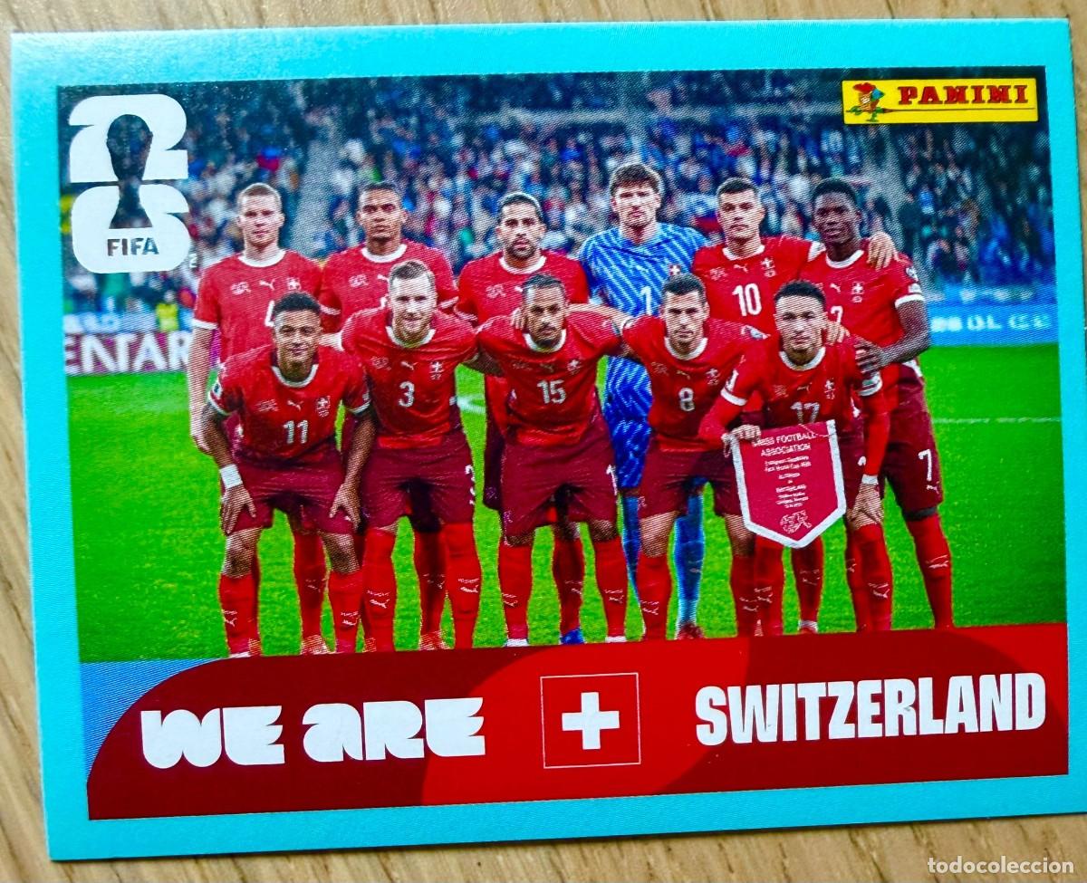 Cromos de F&uacute;tbol: SUI13 SUI 13 PLANTILLA SUIZA MUNDIAL FIFA WORLD CUP 2026 26 STICKER CROMO PANINI SIN PEGAR