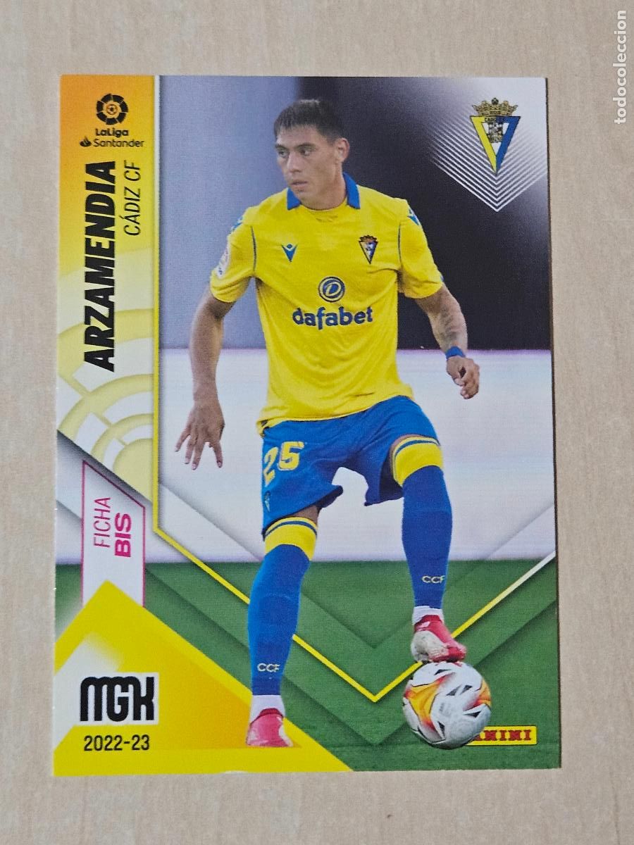 Football Stickers: CROMO N&ordm; 108 BIS ARZAMENDIA - MEGACRACKS 2022 23 - CADIZ