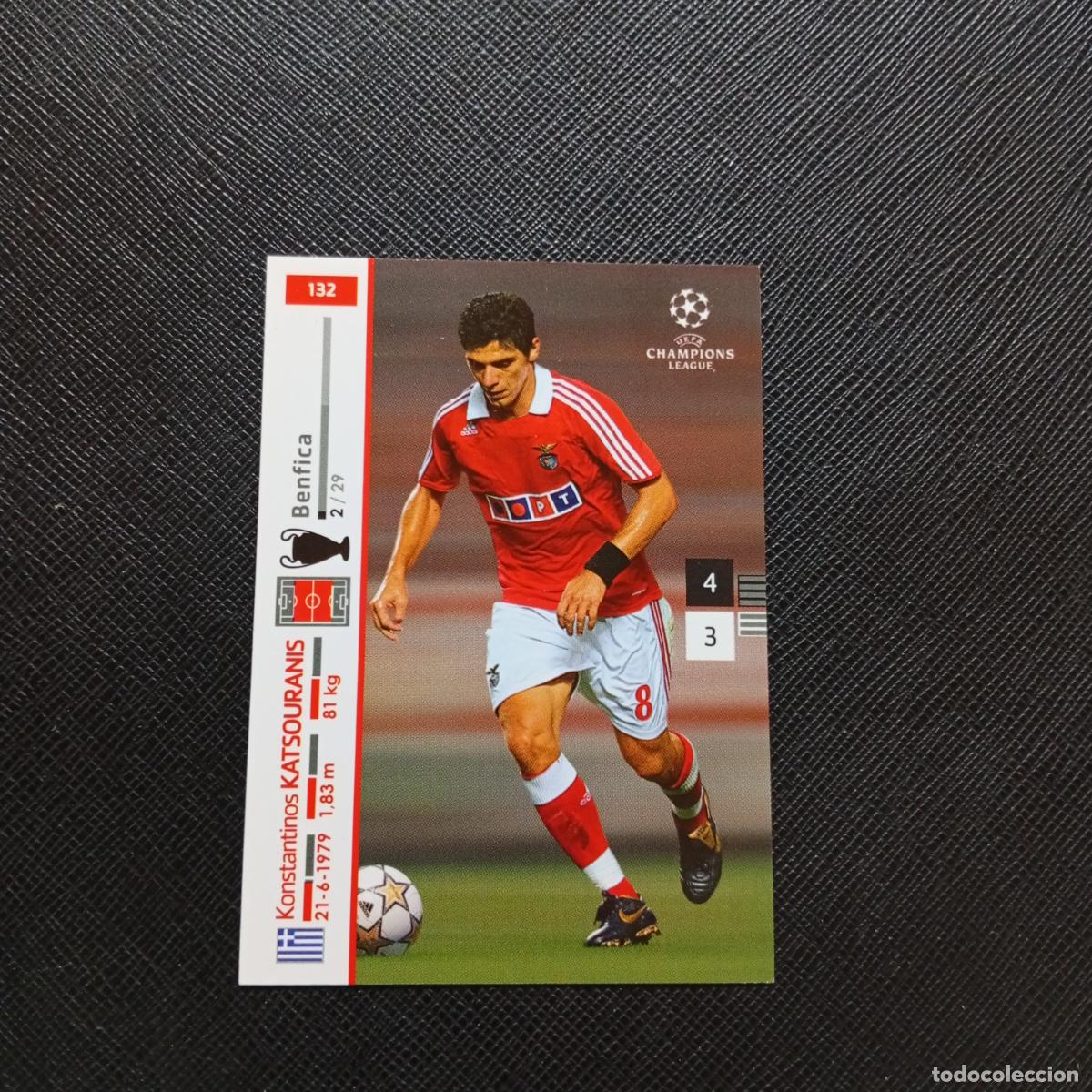 Football Stickers: 132 KATSOURANOS BENFICA PANINI TRADING CARDS UEFA CHAMPIONS LEAGUE 2007 2008 - (MD2002-3) PG21