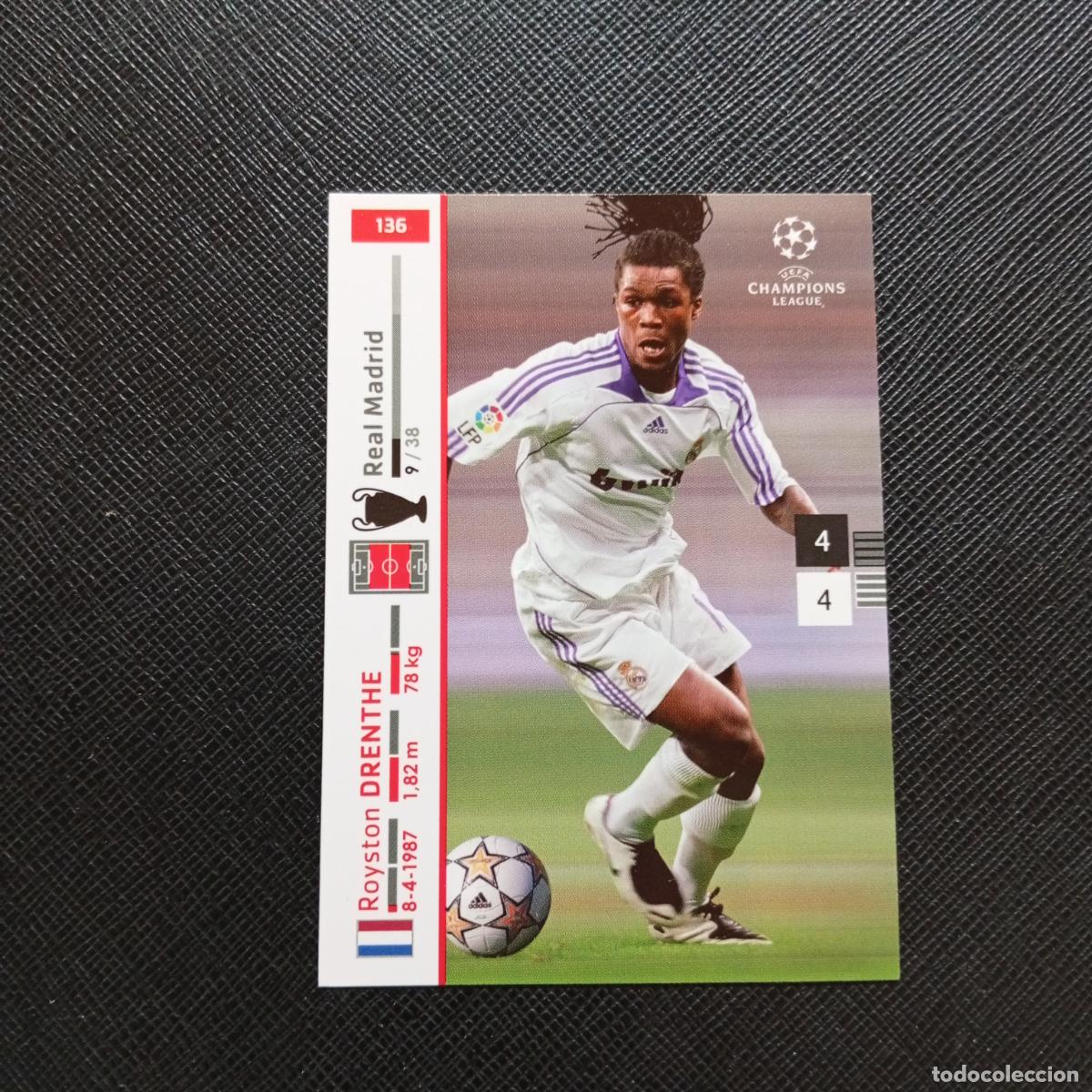 Cromos de Futebol: 136 DRENTHE REAL MADRID PANINI TRADING CARDS UEFA CHAMPIONS LEAGUE 2007 2008 - (MD2002-3) PG22