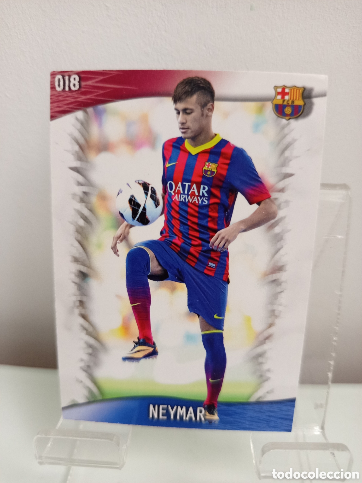 Cromos de Futebol: ❇️ CROMO CARD ⚽ NEYMAR BARCELONA 18 FICHAS LIGA QUIZ GAME 2014 13 14 2013 2014 MUNDICROMO ❇️