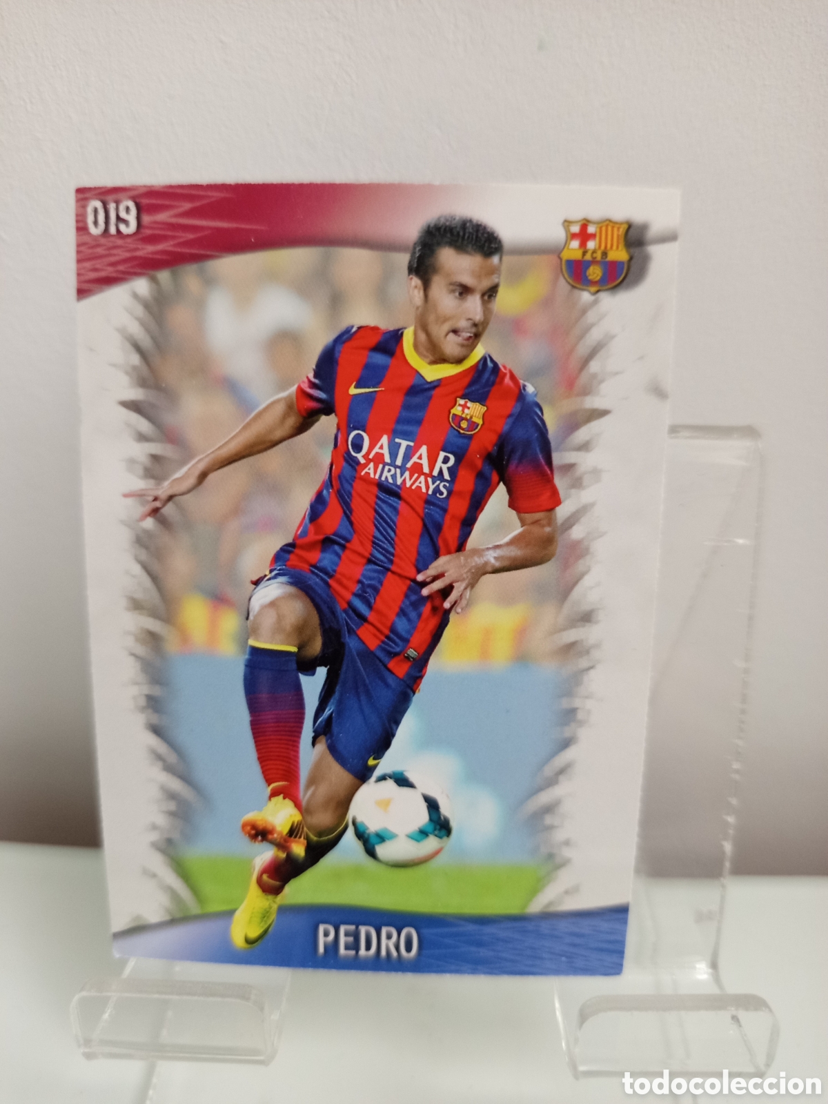 Cromos de Futebol: ❇️ CROMO CARD ⚽ PEDRO BARCELONA 19 FICHAS LIGA QUIZ GAME 2014 13 14 2013 2014 MUNDICROMO ❇️