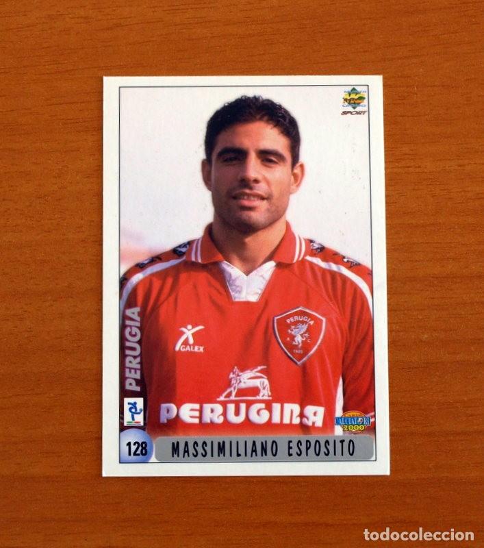 Cromos de F&uacute;tbol: Perugia -N&ordm; 128 Massimiliano Esposito-Andrea Sussi -Mundicromo 1999-2000-99-00 Calciatori-Italia
