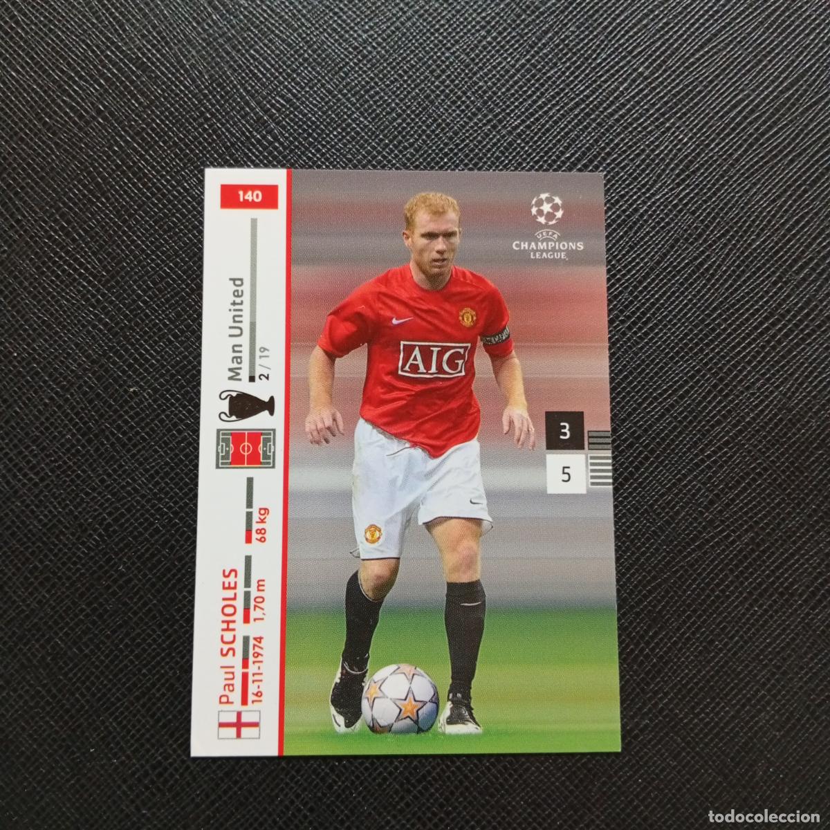 Cromos de F&uacute;tbol: 140 PAUL SCHOLES MANCHESTER PANINI TRADING CARDS UEFA CHAMPIONS LEAGUE 2007 2008 - (MD2002-3) PG22