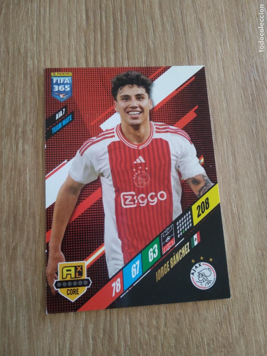 Cromos de F&uacute;tbol: AJA 7 JORGE SANCHEZ AJAX CROMO FUTBOL PANINI ADRENALYN 23-24 FIFA 365 2023-2024