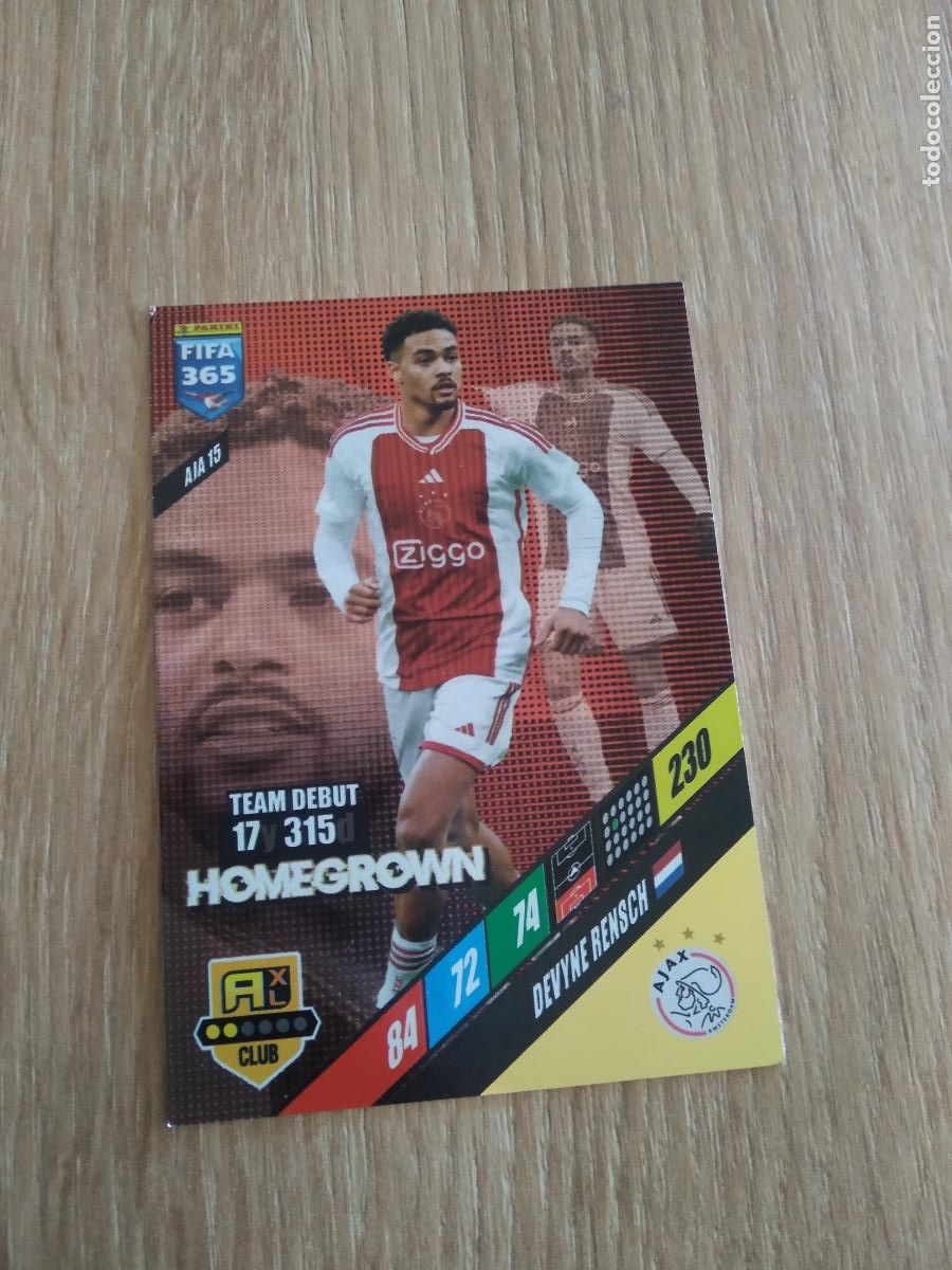 Cromos de F&uacute;tbol: AJA 15 DEVYNE RENSCH AJAX CROMO FUTBOL PANINI ADRENALYN 23-24 FIFA 365 2023-2024