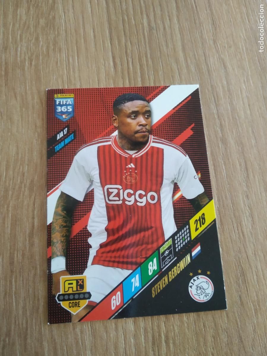 Cromos de F&uacute;tbol: AJA 17 STEVEN BERGWIJN AJAX CROMO FUTBOL PANINI ADRENALYN 23-24 FIFA 365 2023-2024