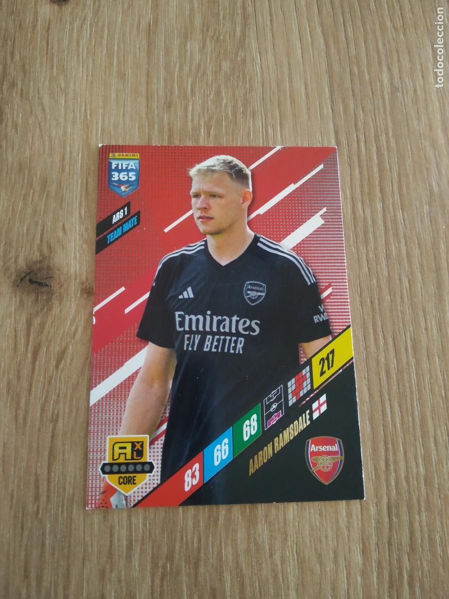 Cromos de F&uacute;tbol: ARS 1 AARON RAMSDALE ARSENAL CROMO FUTBOL PANINI ADRENALYN 23-24 FIFA 365 2023-2024
