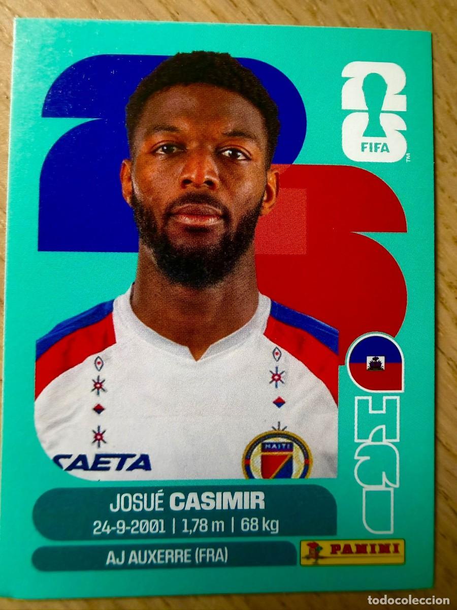 Fu&szlig;ball-Sticker: HAI16 HAI 16 CASIMIR HAITI MUNDIAL FIFA WORLD CUP 2026 26 STICKER CROMO PANINI SIN PEGAR