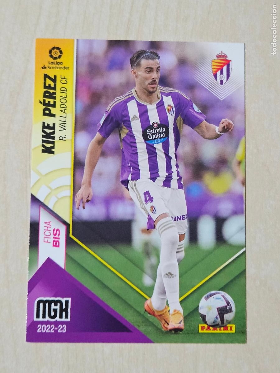Cromos de Futebol: CROMO N&ordm; 343 BIS KIKE PEREZ - MEGACRACKS 2022 23 - REAL VALLADOLID