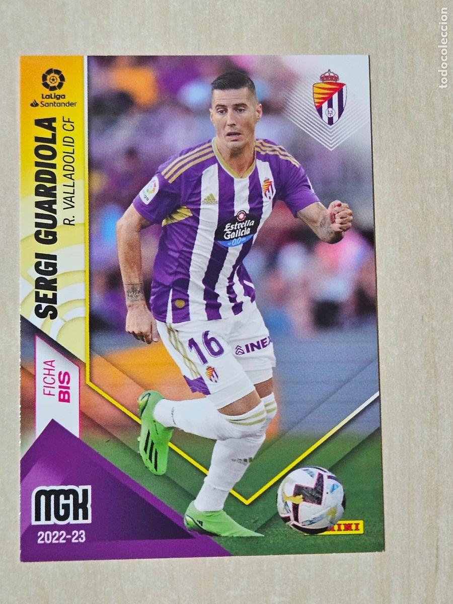 Cromos de Futebol: CROMO N&ordm; 351 BIS SERGI GUARDIOLA - MEGACRACKS 2022 23 - REAL VALLADOLID
