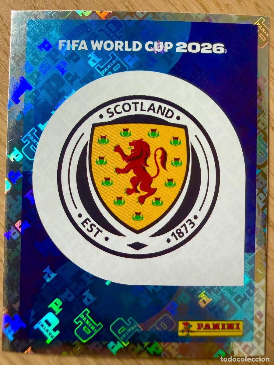 Cromos de F&uacute;tbol: SCO1 SCO 1 ESCUDO ESCOCIA MUNDIAL FIFA WORLD CUP 2026 26 STICKER CROMO PANINI SIN PEGAR
